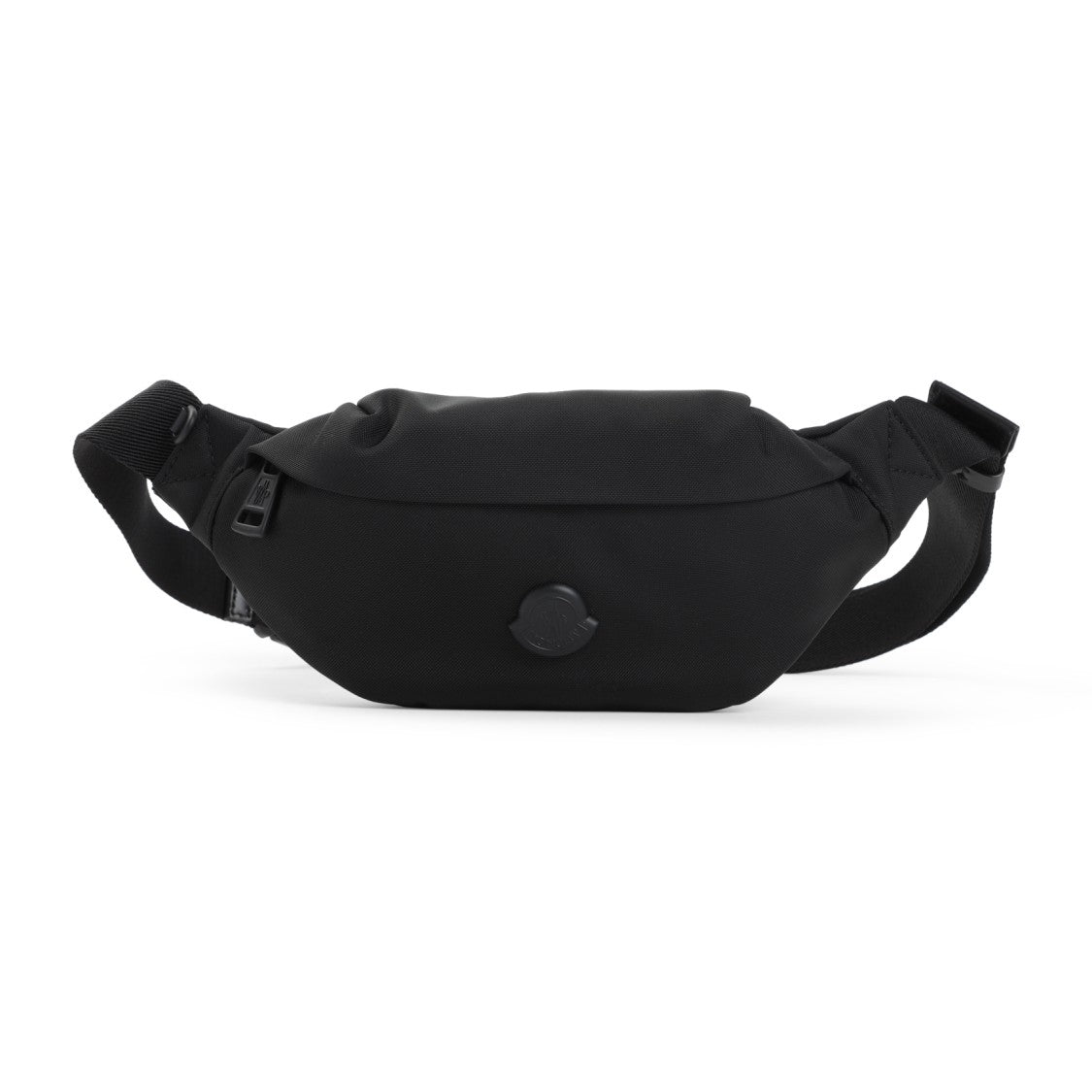 Moncler Minimalist Black Belt Bag With Adjustable Strap