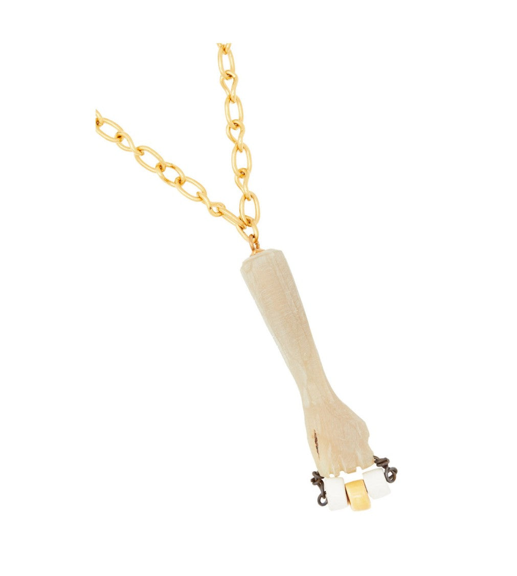 Marni Gold Tone Multi Stone Necklace