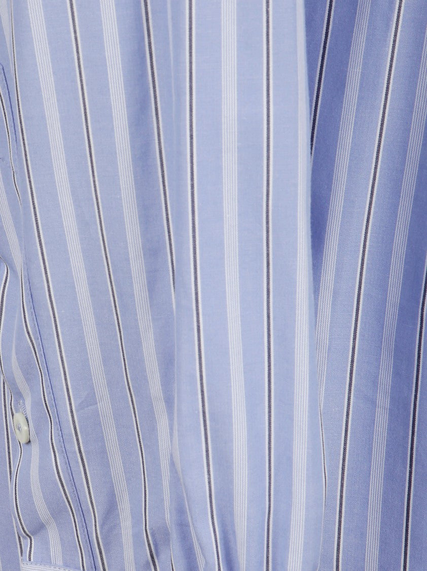 Maison Margiela Striped Cotton Poplin Button-Down Shirt