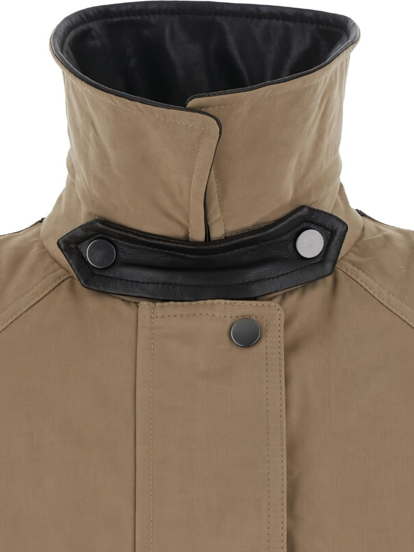 Brunello Cucinelli Casual Leather Collar Jacket