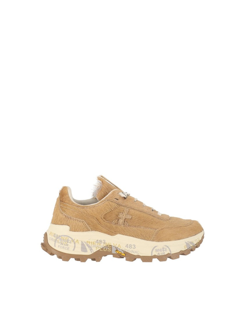 Premiata Beige Devind Low-Top Sneakers