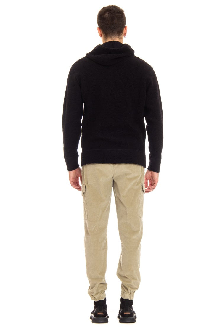C.P. Company Bear Hoodie Wool With Tone-On-Tone Logo