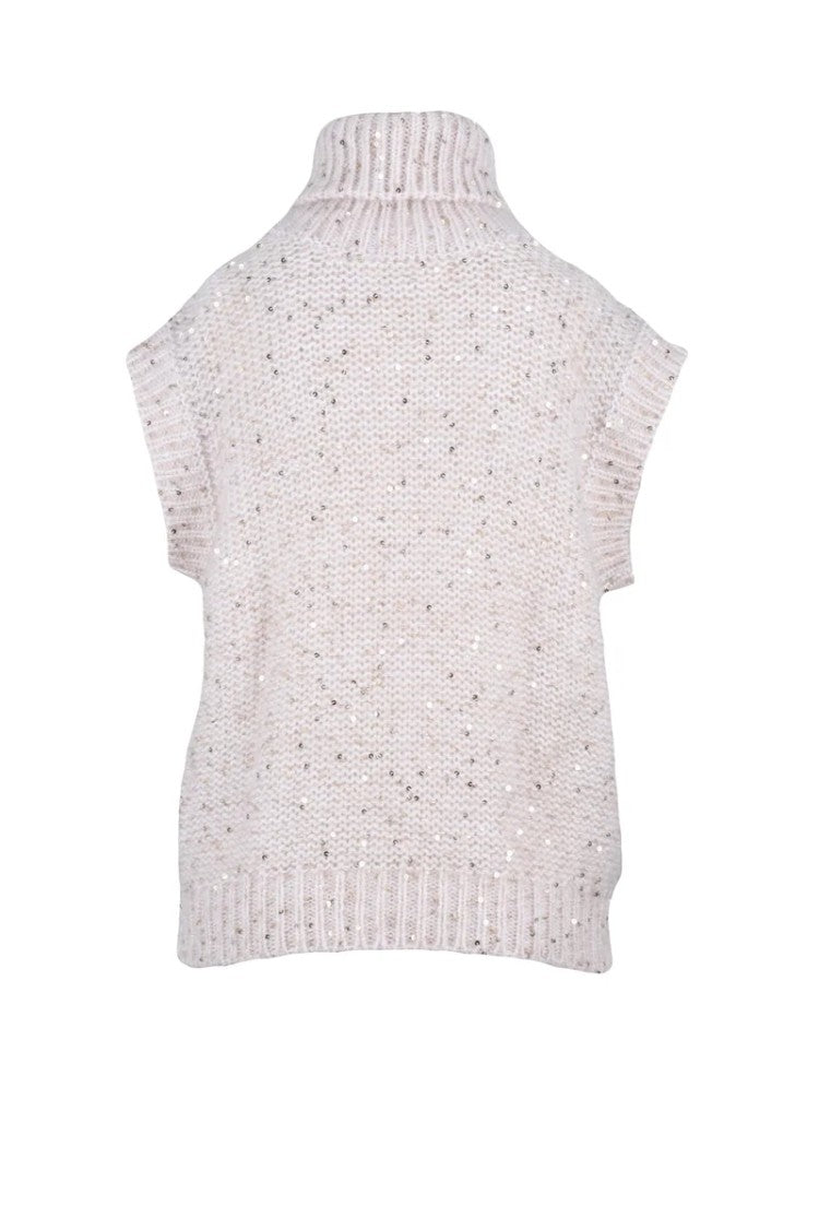 Eleventy Textured Knit Sleeveless Vest