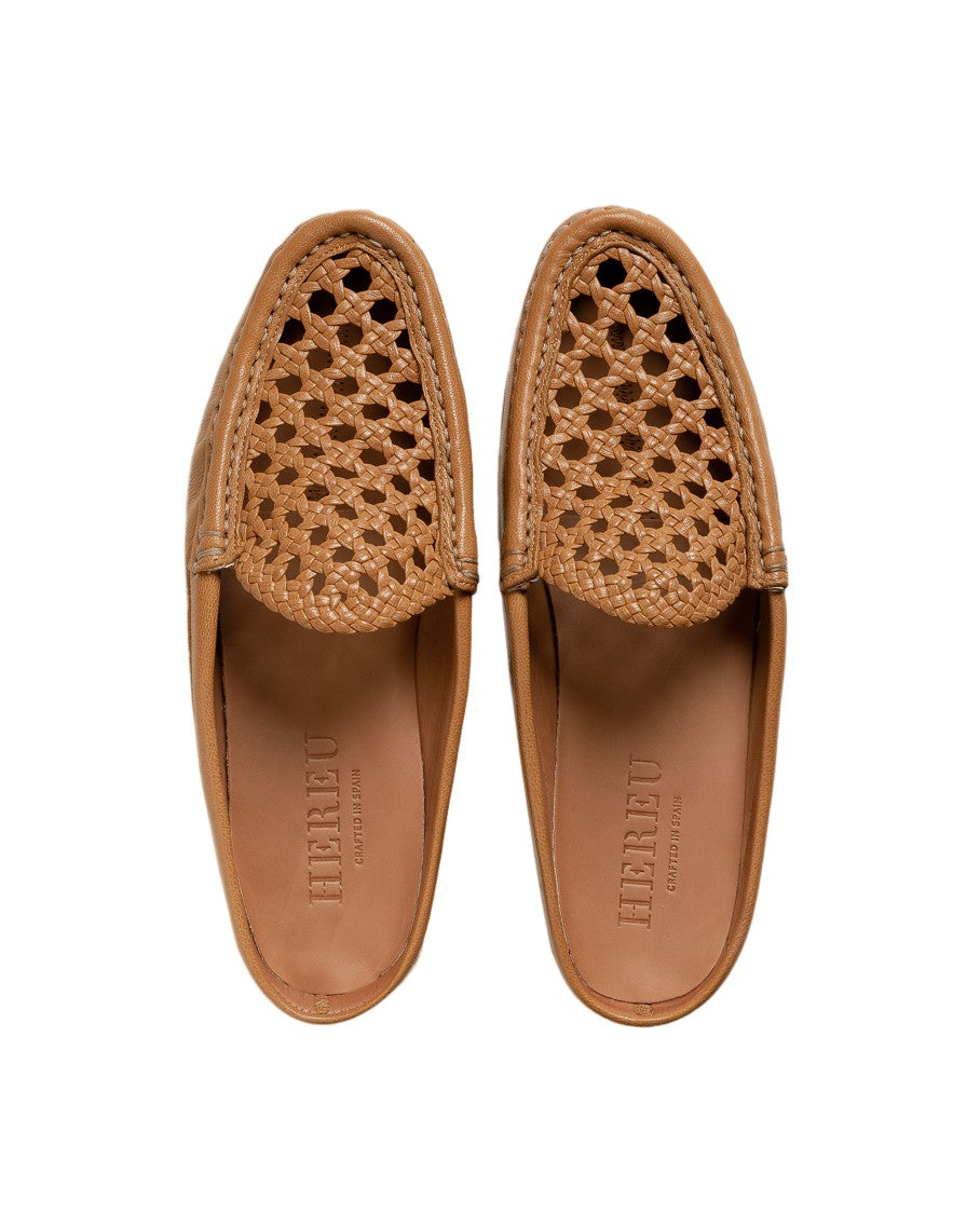 Hereu Perforated Leather Mules With Slip-On Design