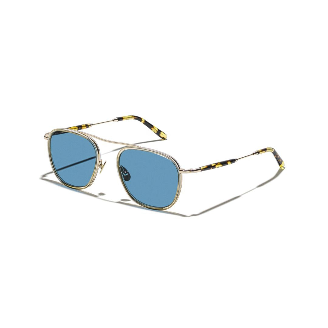 Moscot Or-Fan-S Fanagle Sun Geometric Frame Sunglasses With Tortoiseshell Temples