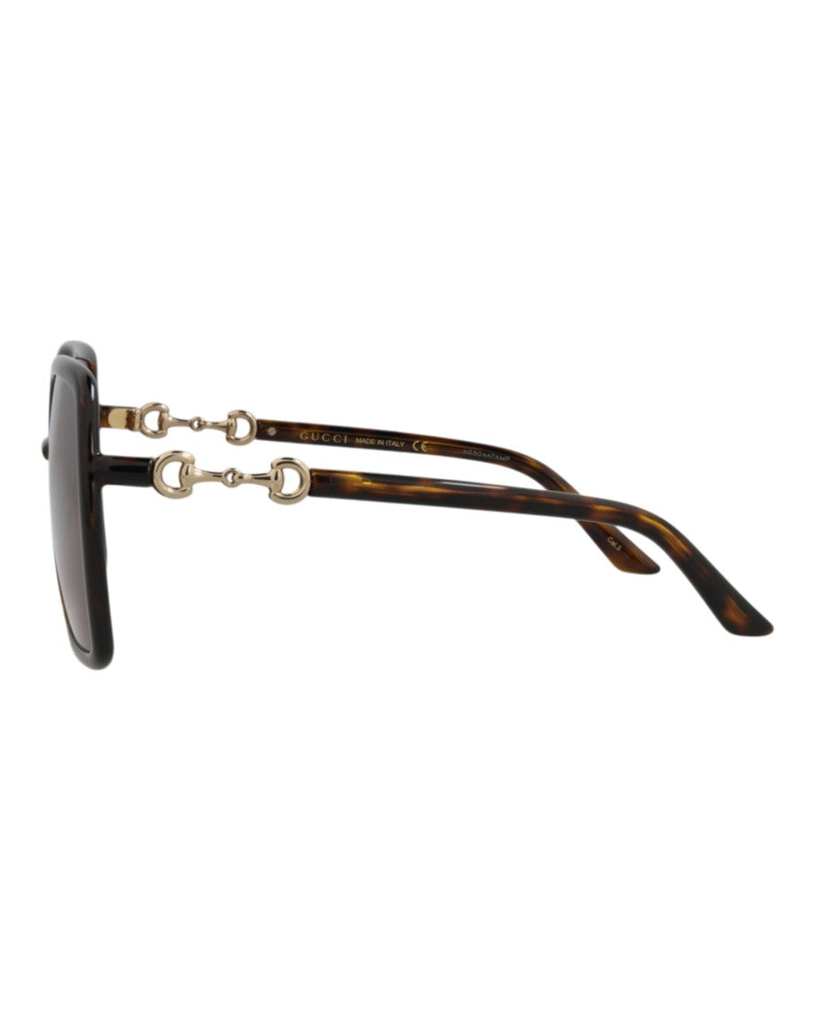 Gucci Square-Frame Injection Sunglasses