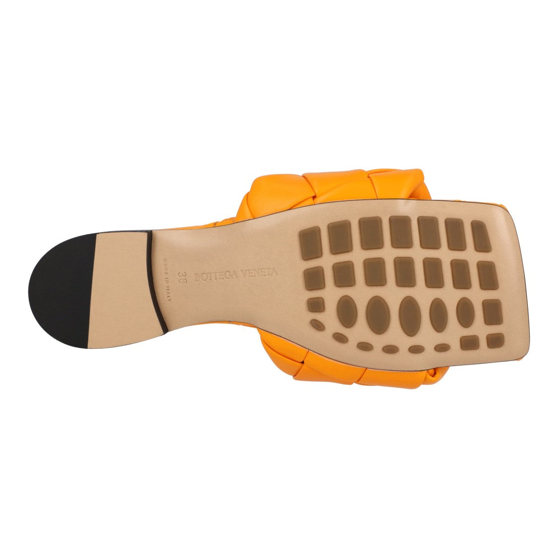 Bottega Veneta Lido Flat Sandal Orange