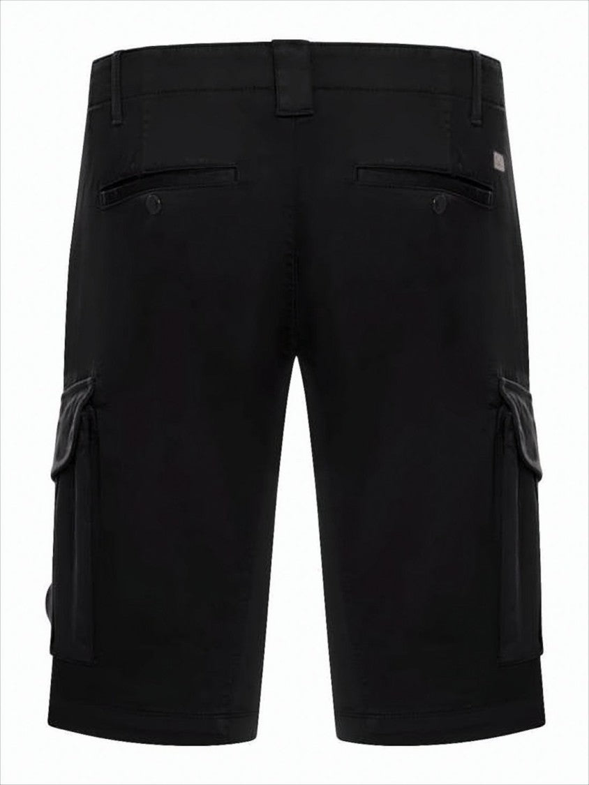 C.P. Company Tailored Black Shorts With Cargo Pockets