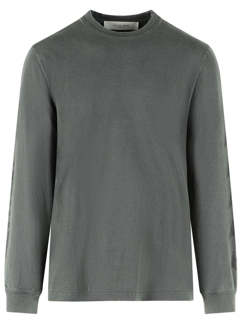 Golden Goose Gray Cotton T-Shit