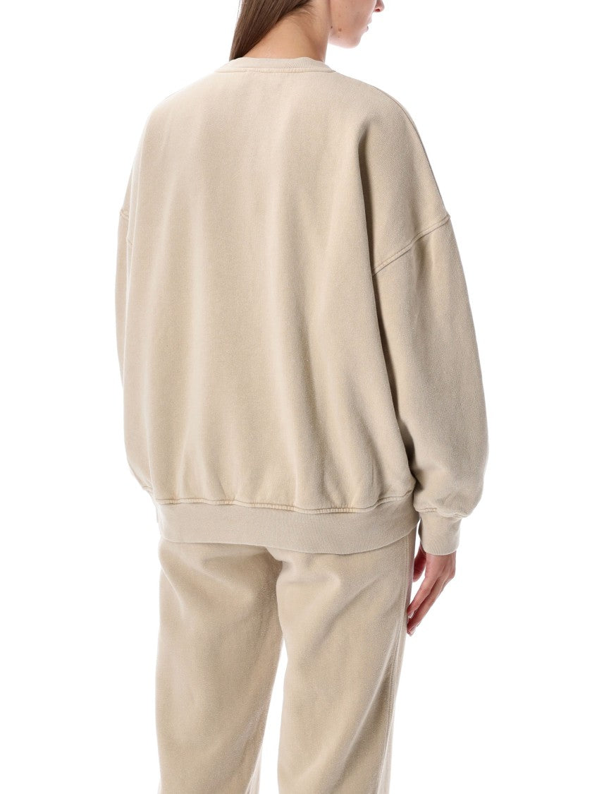 American Vintage Plizzy Cotton Crewneck Sweatshirt