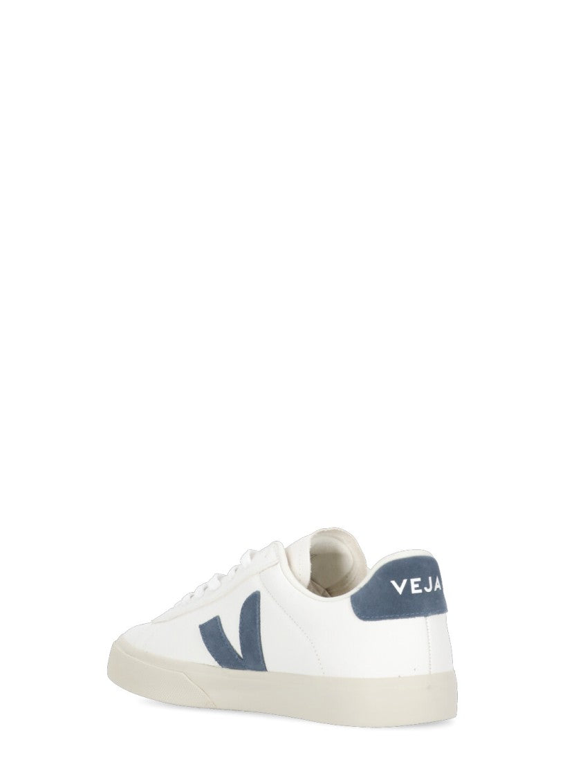 Veja White Campo Suede Leather Sneakers
