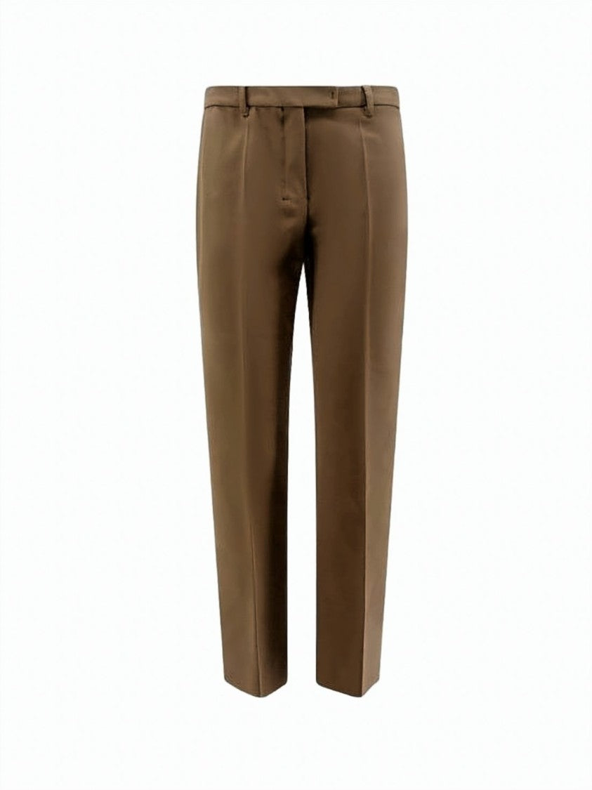 Max Mara Straight-Leg Tailored Suit Pants With Mid-Rise Waist