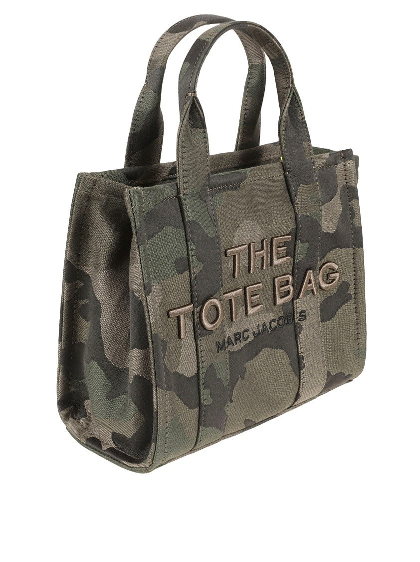 Marc Jacobs Compact Camouflage Print Canvas Handbag