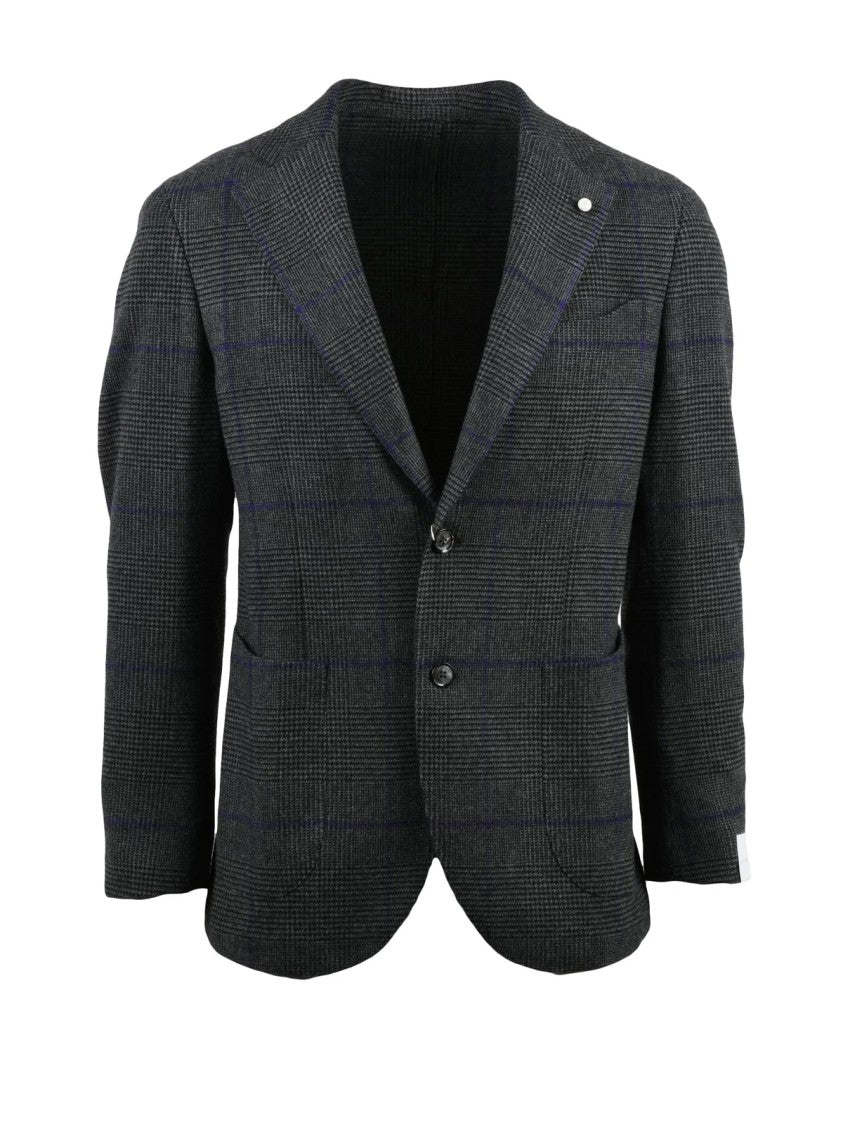 Luigi Bianchi Luigi Bianchi Virgin Wool Jacket With Rounded Silhouette And Button Closure