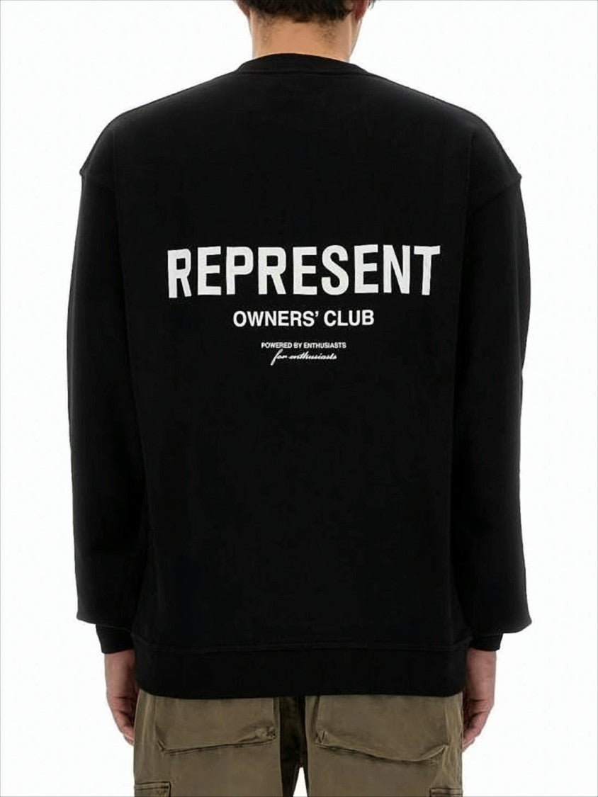 Represent Relaxed-Fit Long-Sleeve Sweatshirt With Ribbed Cuffs