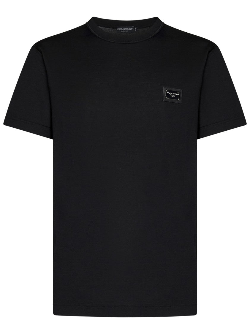 Dolce & Gabbana Short-Sleeve Black T-Shirt
