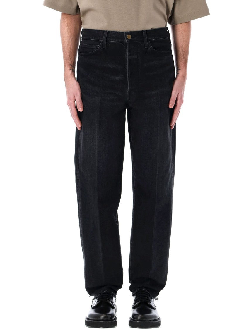 Fear Of God Straight Leg Black Denim Jeans