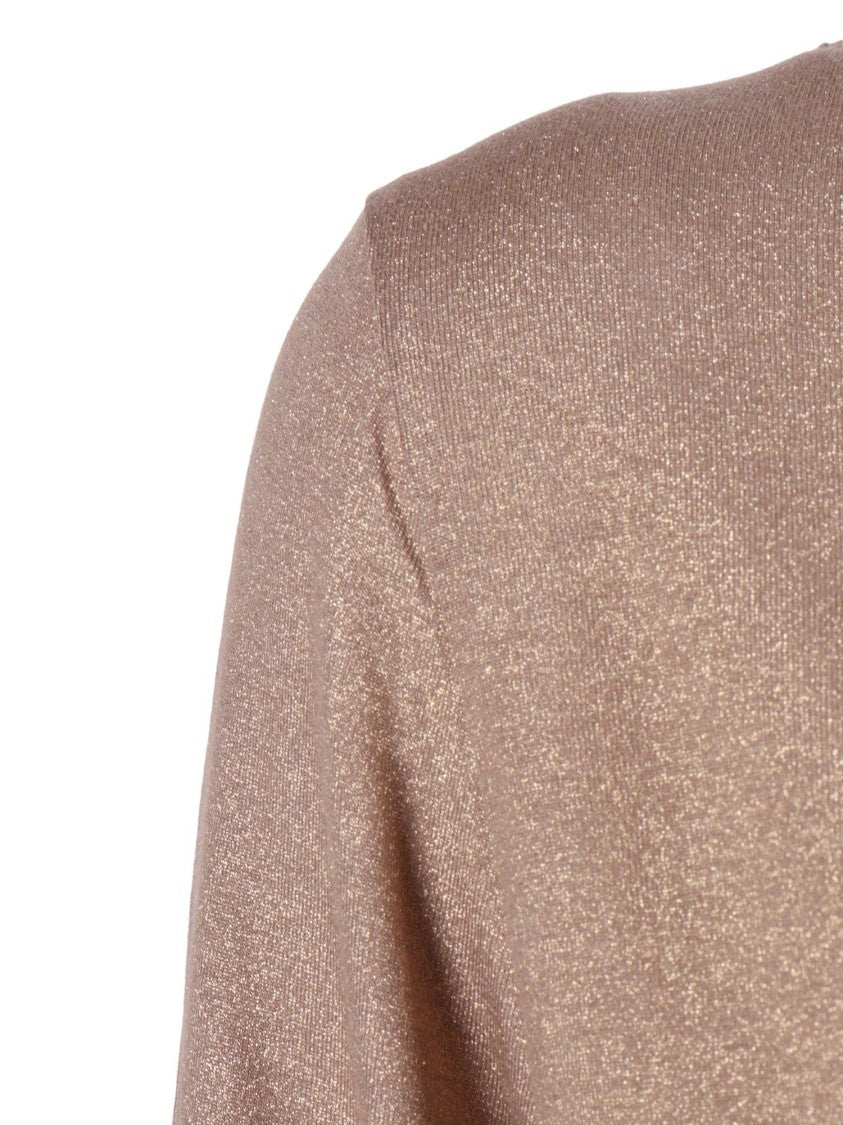 Filatures Du Lion Coffee Latte Boat Neck Top