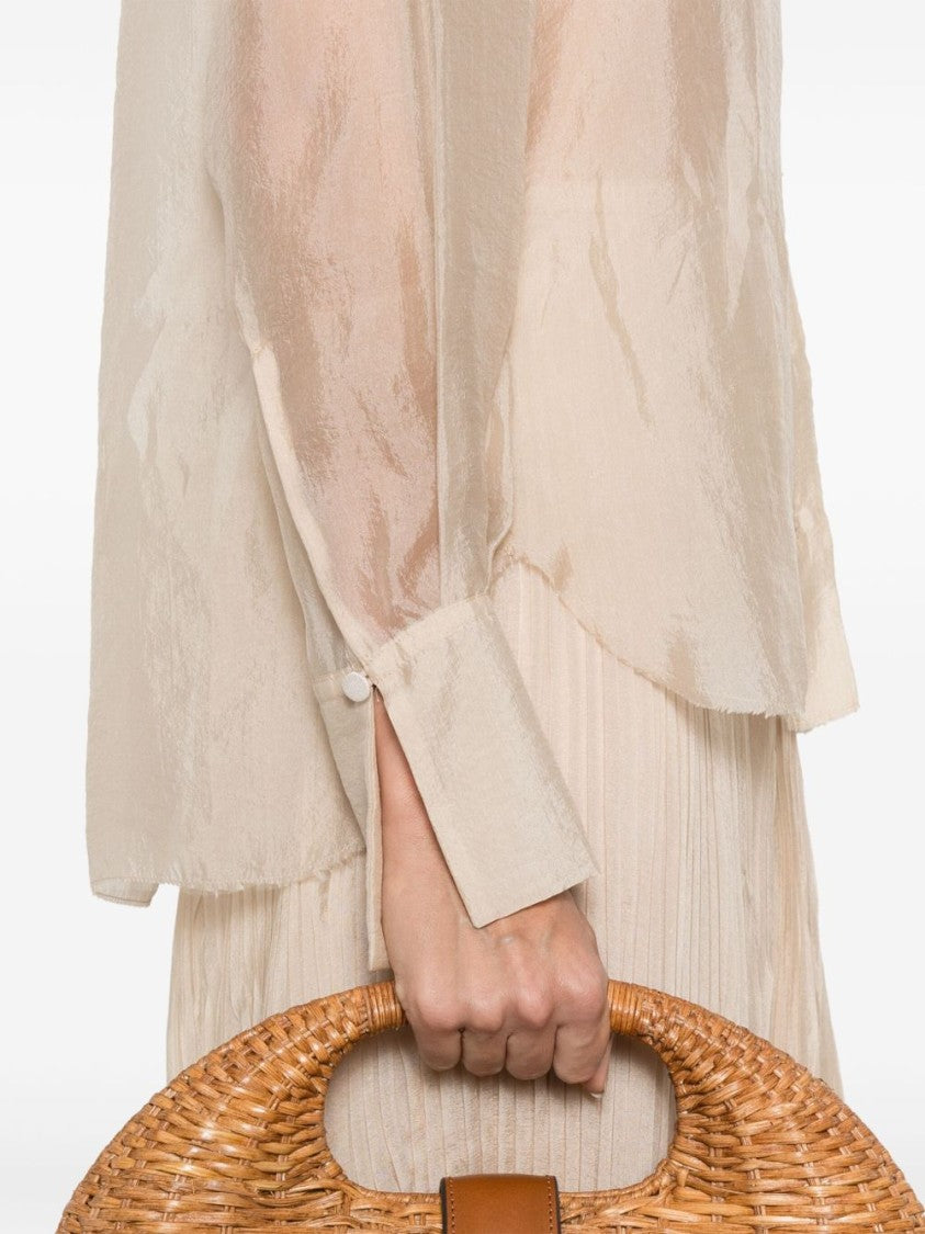 Forte Forte Lightweight Semi-Sheer Shirt With Classic Collar