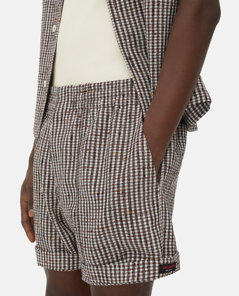 Bottega Veneta Checked Shorts