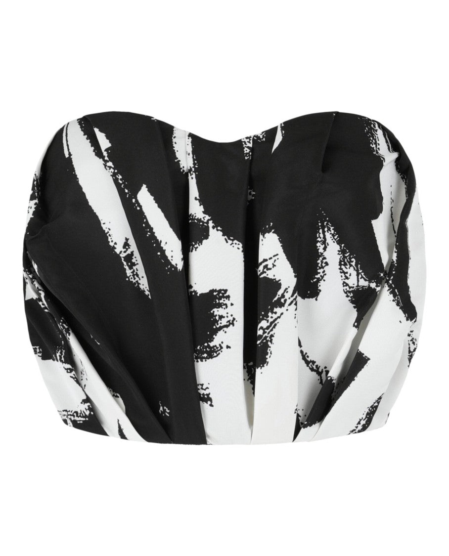 Alexander Mcqueen Graffiti Bustier Top