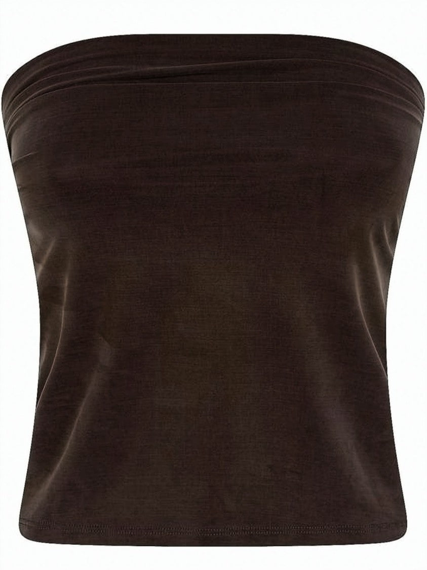 Paloma Wool Structured Ruched Belt With Adjustable Leather Straps