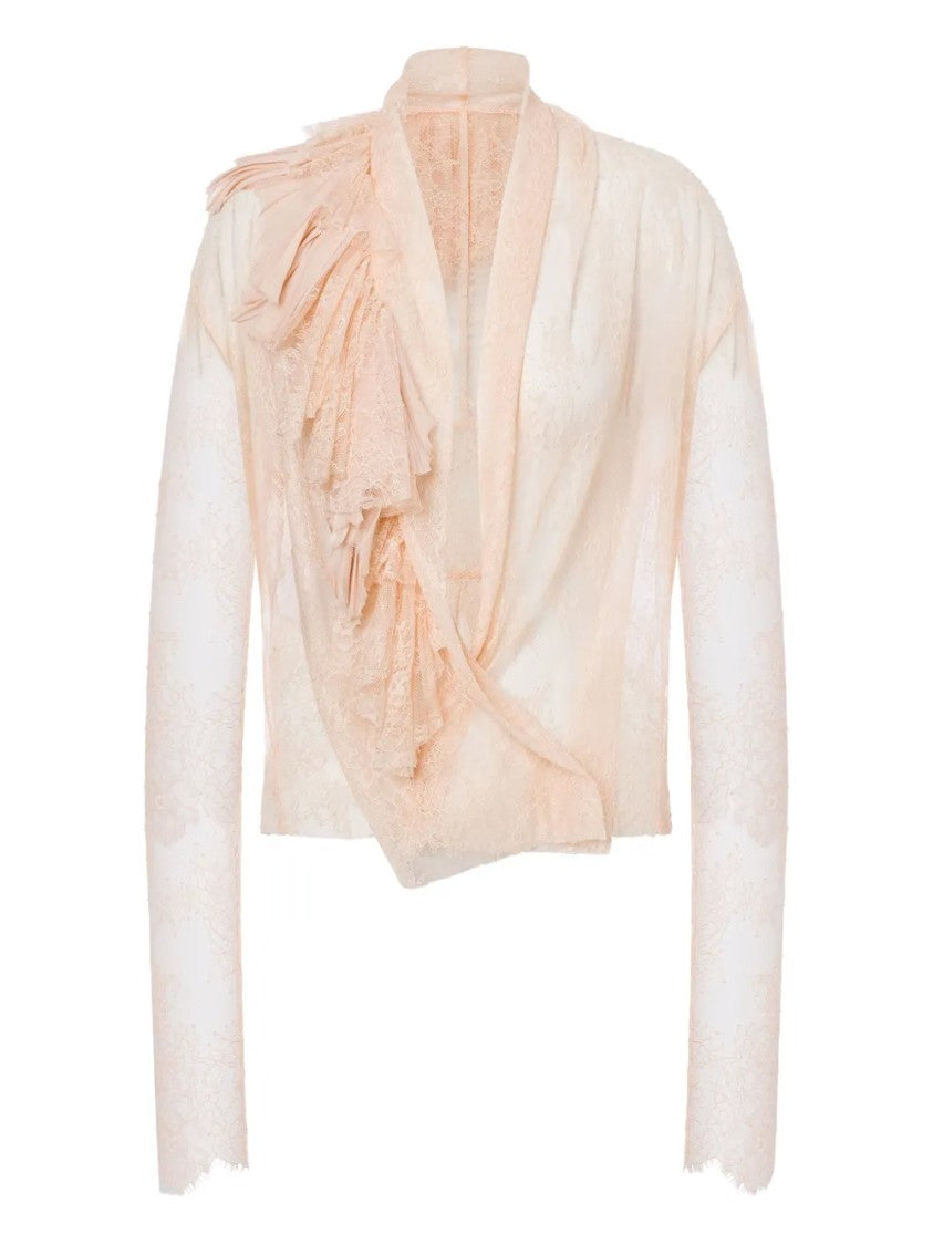 Alberta Ferretti Tailored Fit Button-Down Shirt With Pointed Collar