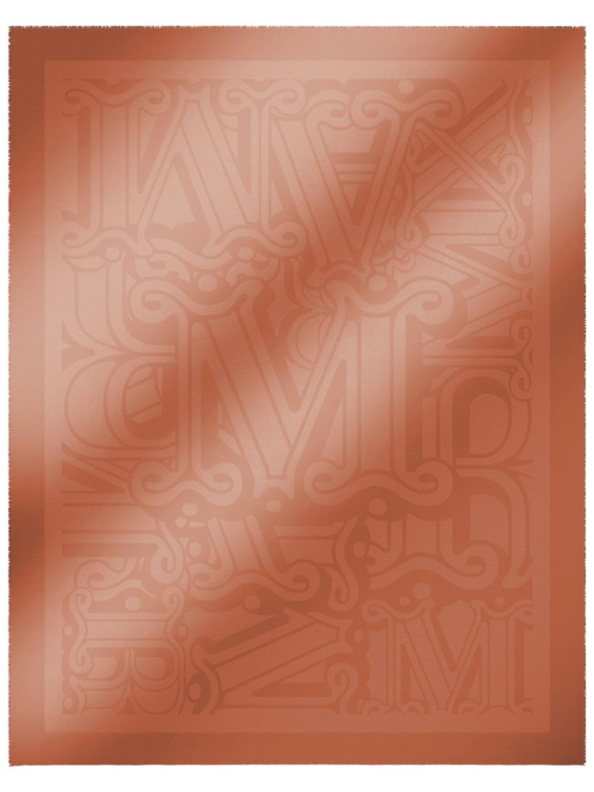 Max Mara Intricate Patterned Cotton Jacquard Shawl