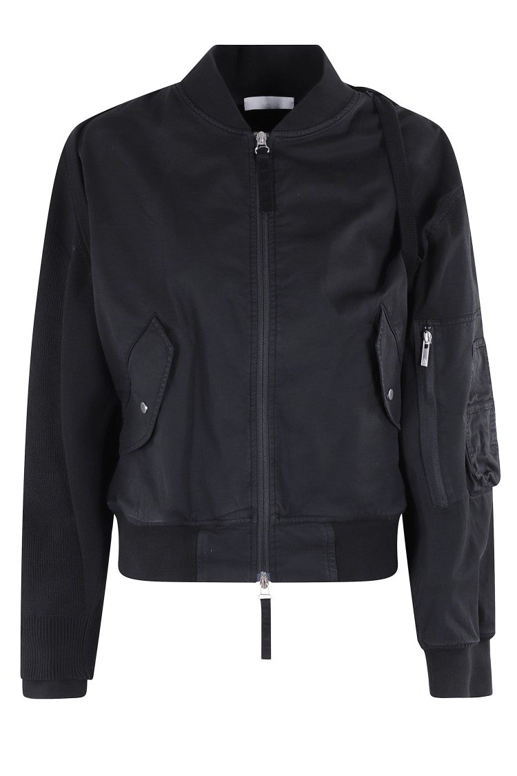 Helmut Lang Cotton Twill Bomber Jacket