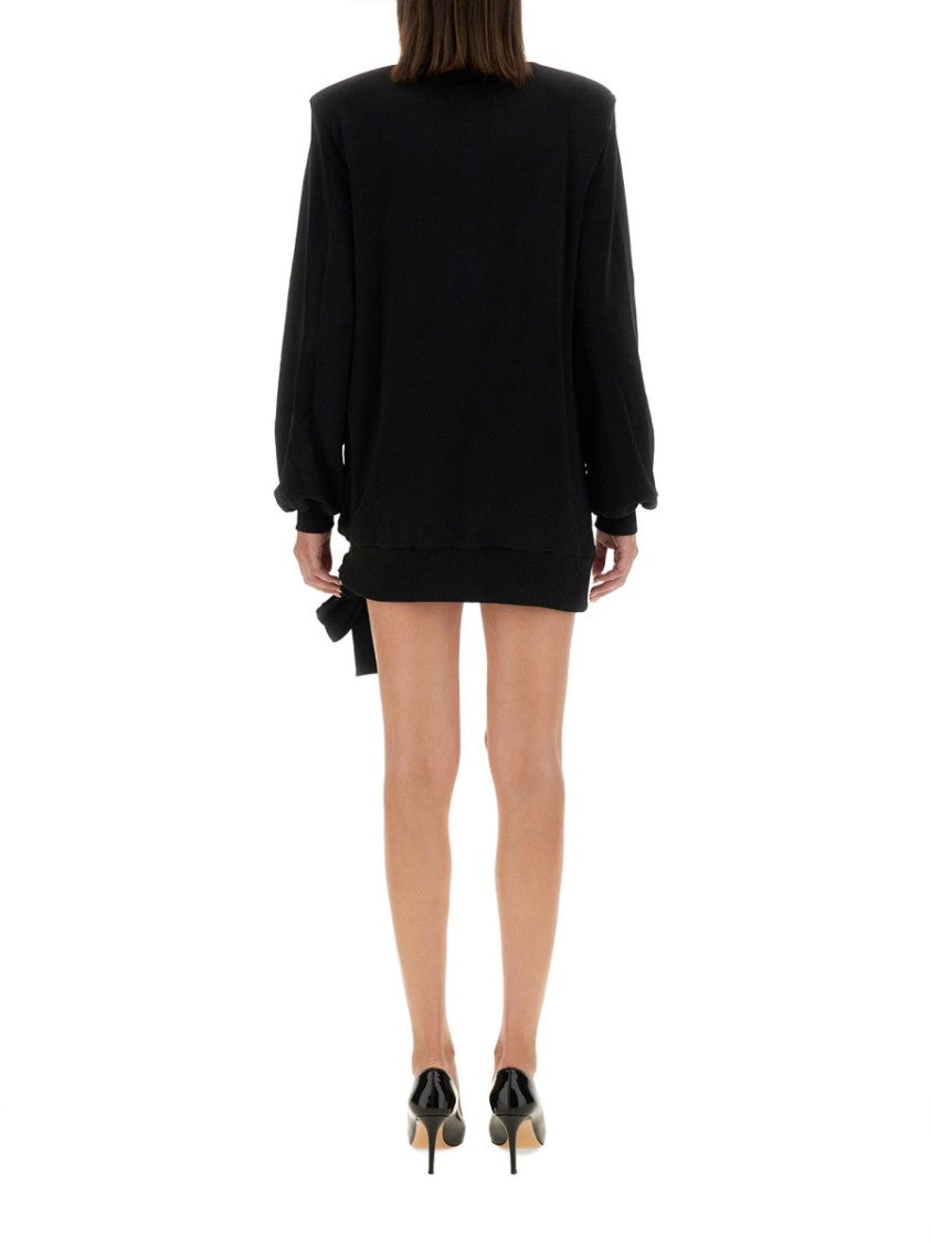 Versace Jeans Couture Sweatshirt Dress With Logo