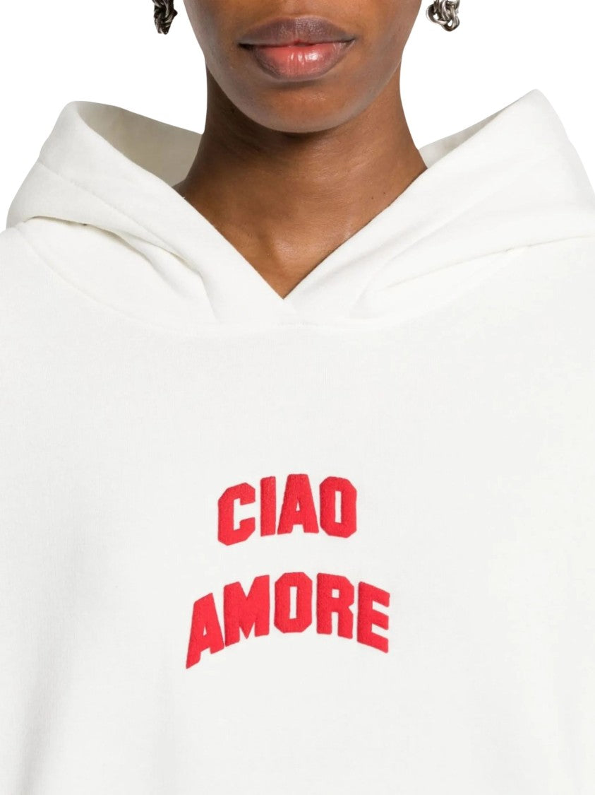 Giada Benincasa Ciao Amore Relaxed-Fit Hoodie With Bold Front Text