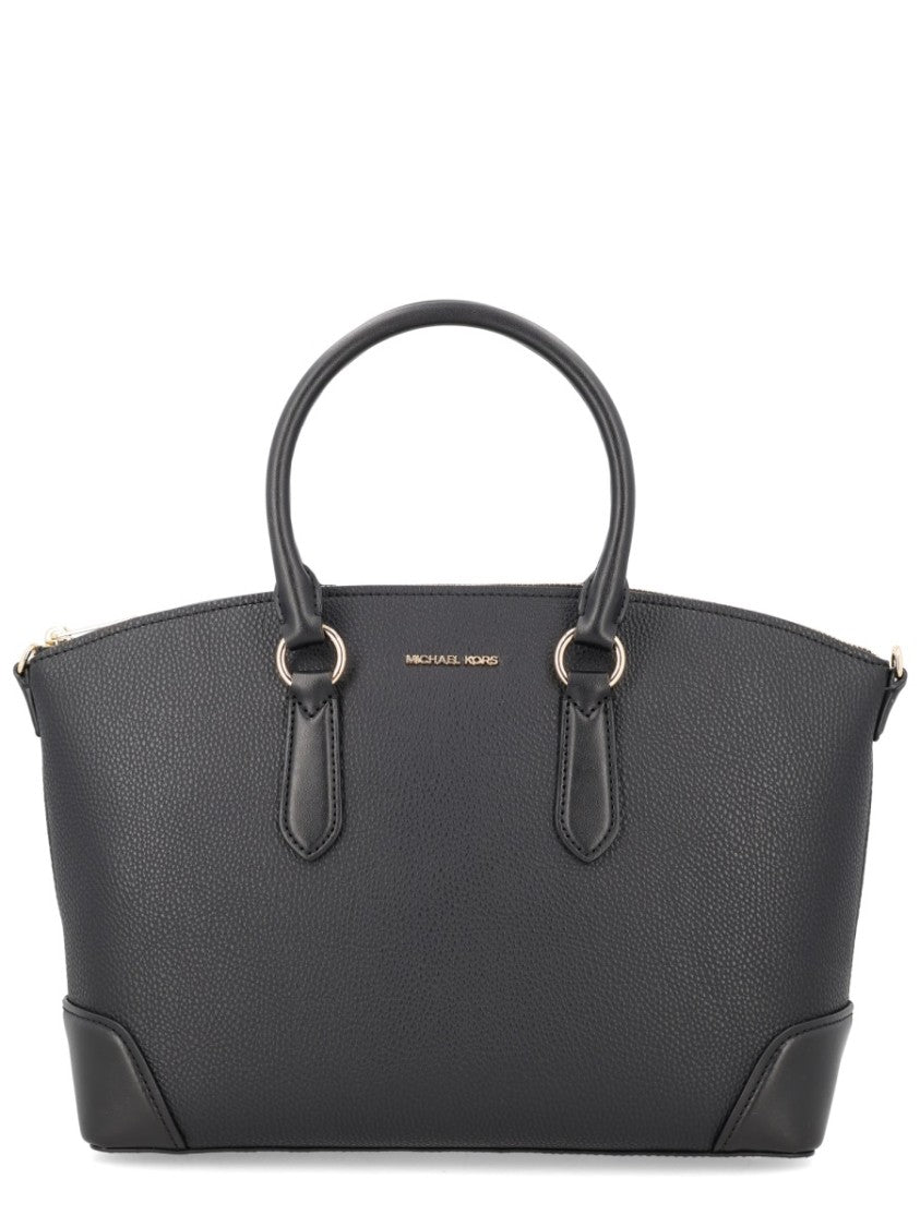 Michael Michael Kors Pebbled Texture Polyurethane Gold Handbag