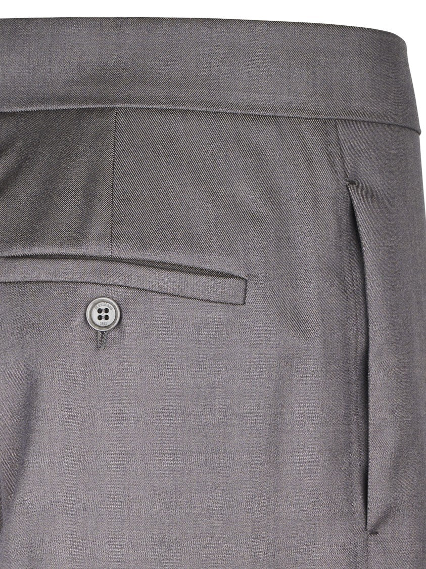 Max Mara Wide-Leg Trousers With High Waist And Pressed Creases