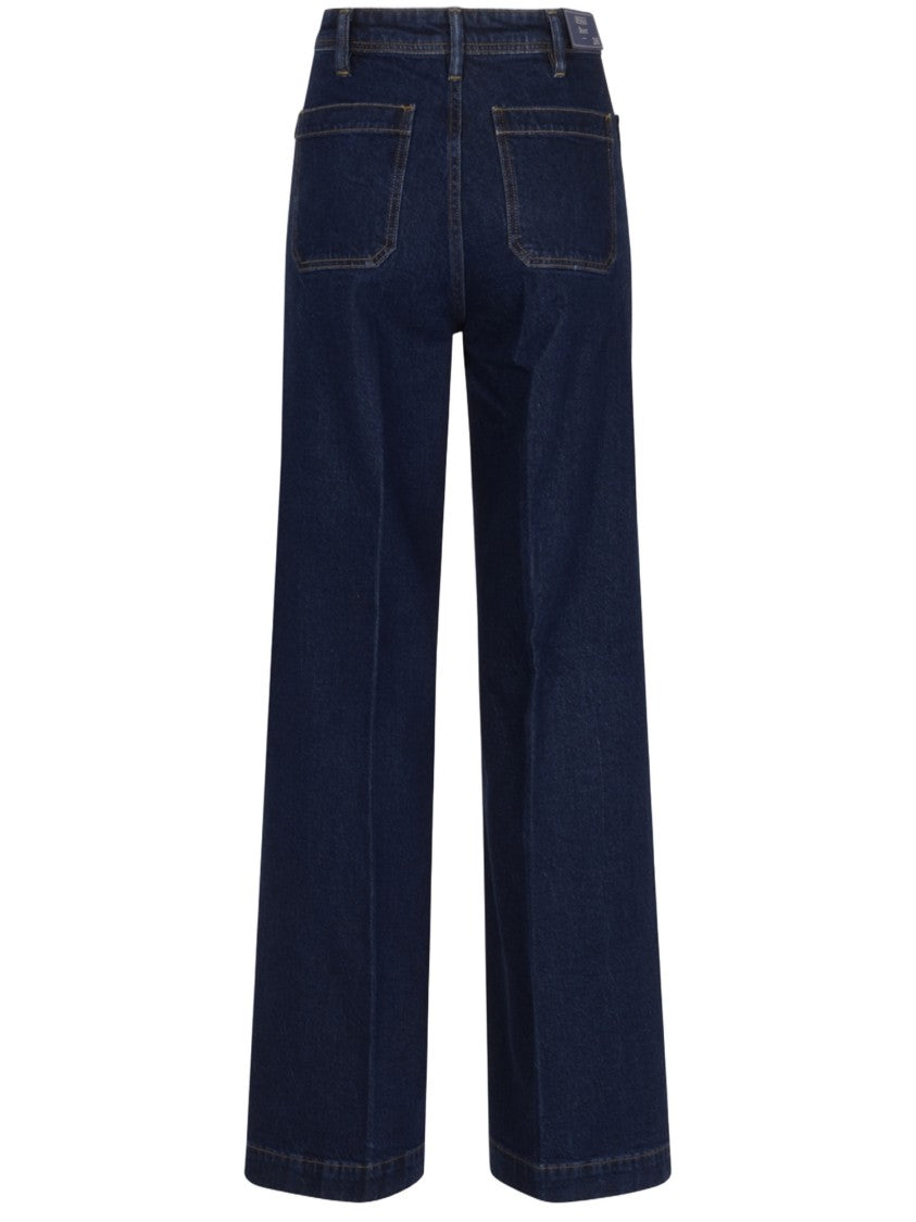 Polo Ralph Lauren Stretch Cotton Denim Jeans With Pressed Creases