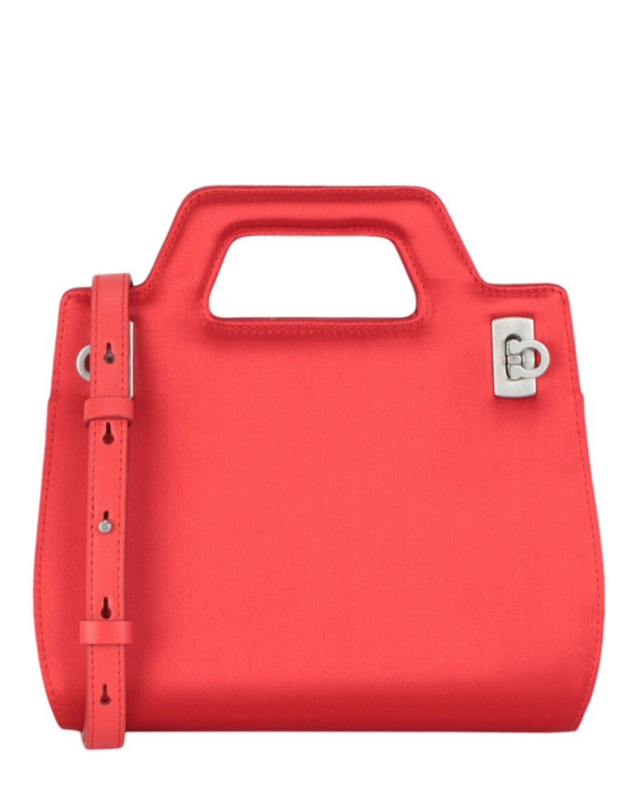 Ferragamo Mini Wanda Satin Top-Handle Bag