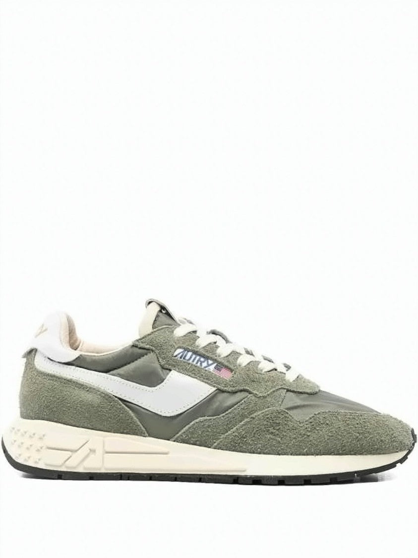 Autry Textured Low-Top Sneakers With Suede