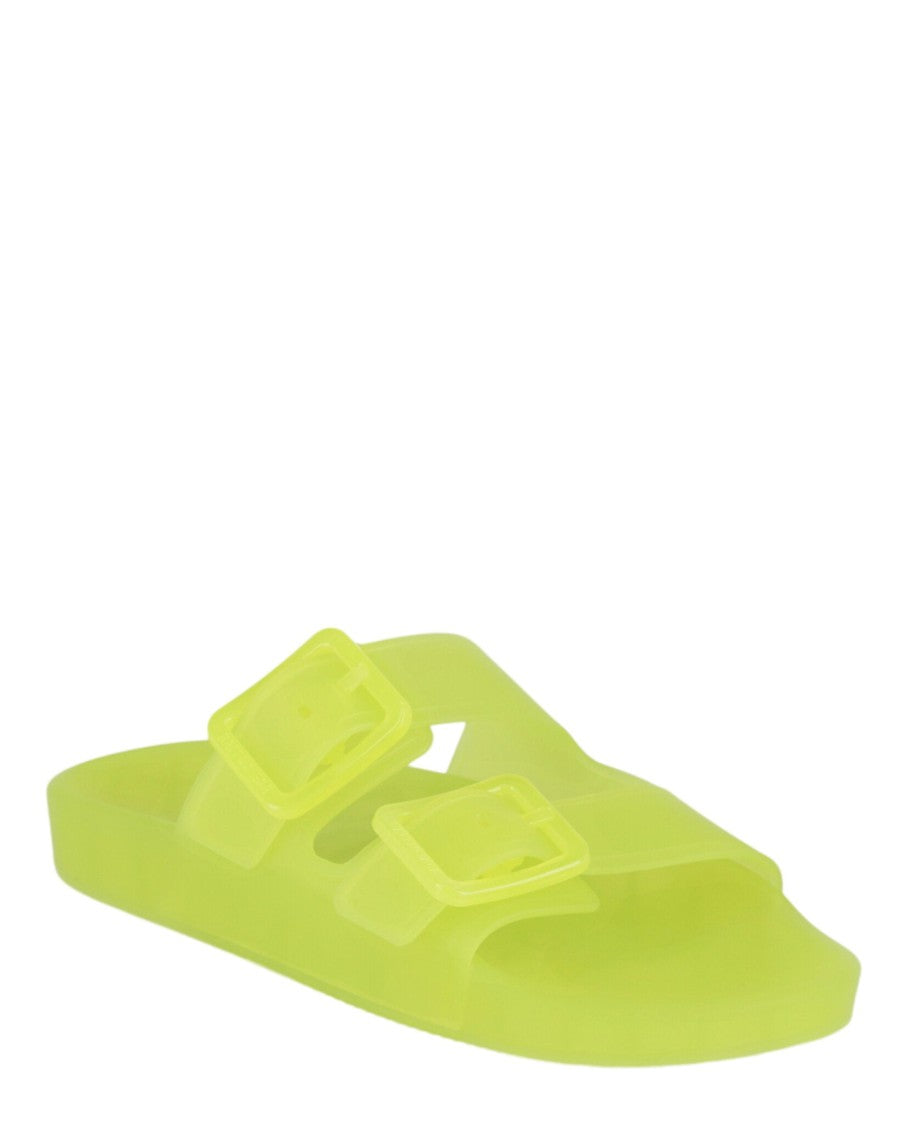 Balenciaga Dual-Strap Platform Sandals With Buckle Detail