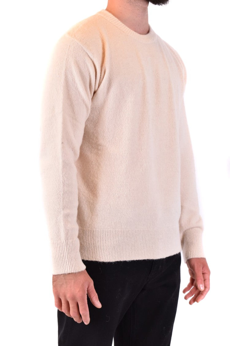 Laneus Multicolor Knit Sweater With Ribbed Detailing