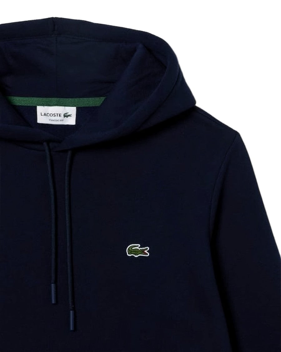 Lacoste Pullover Hoodie With Adjustable Drawstring