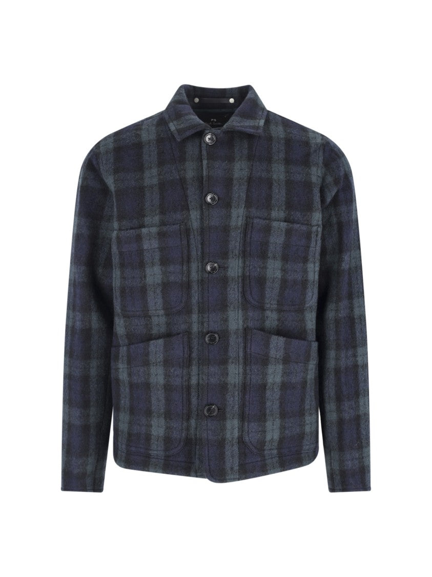 Paul Smith Modern Structured Green Jacket With Minimalist Detailing