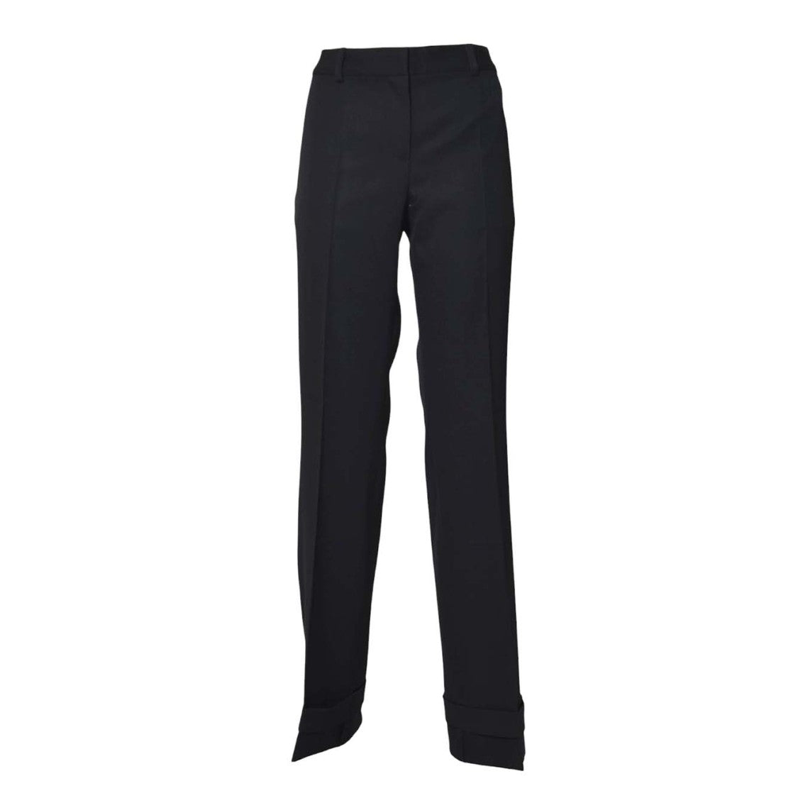 Our Legacy Tailored Black Trousers With High Waist And Cuffed Hems