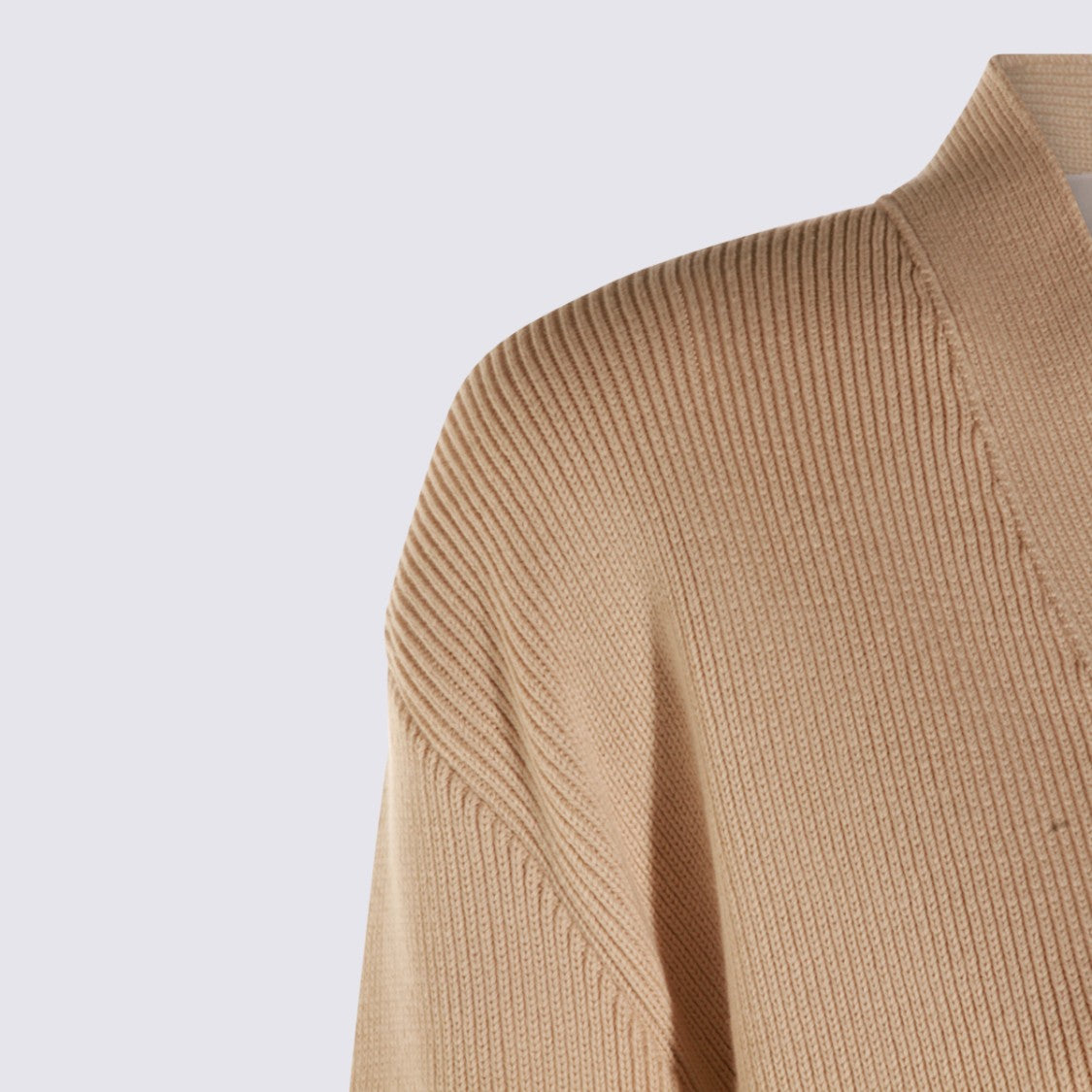 Golden Goose V-Neck Knit Sweater With Button-Down Front And Text Detail