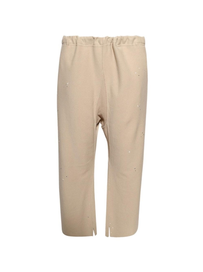 Maison Margiela Relaxed-Fit Beige Pants With Flared Leg And Unique Stitching