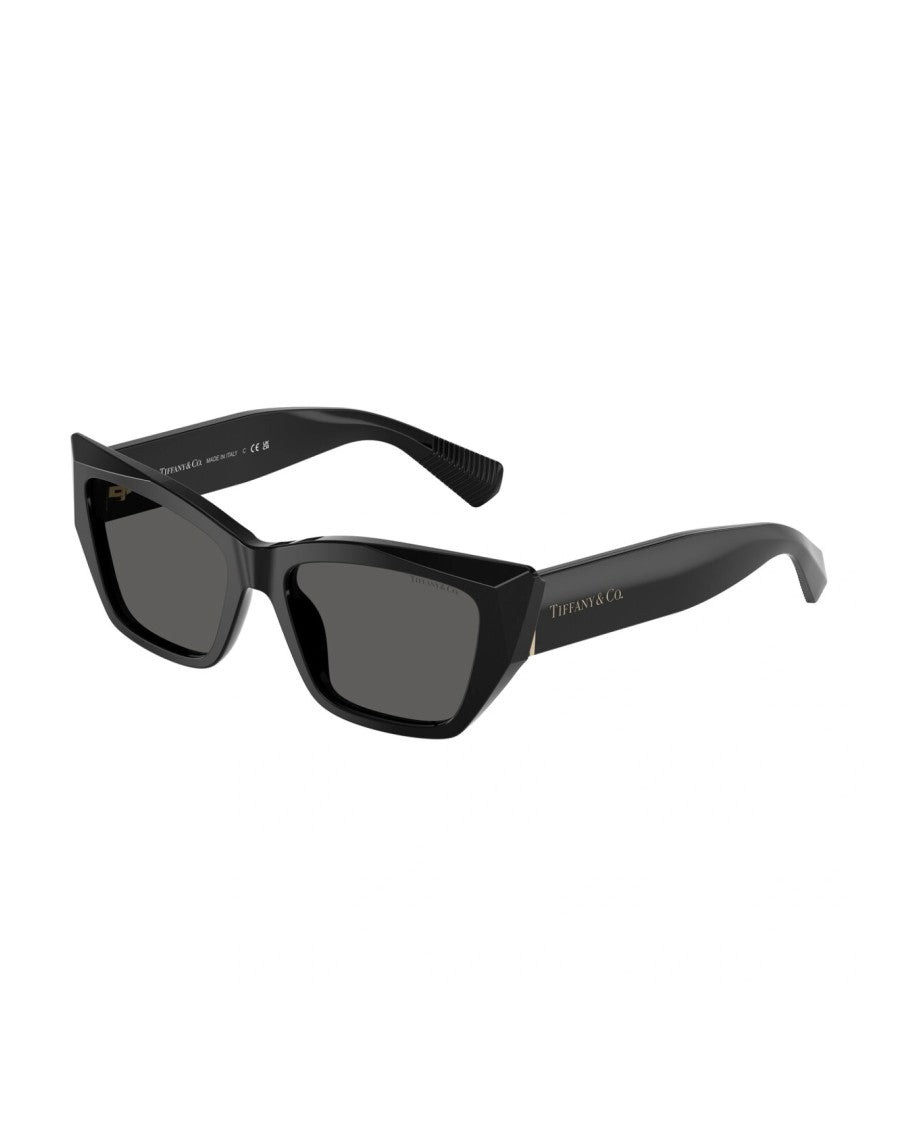 Tiffany & Co. Bold Cat-Eye Sunglasses With Thick Black Frames