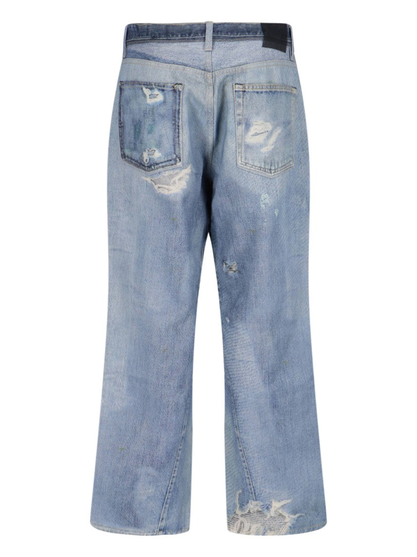 Our Legacy Light Blue Digital Print Denim Jeans