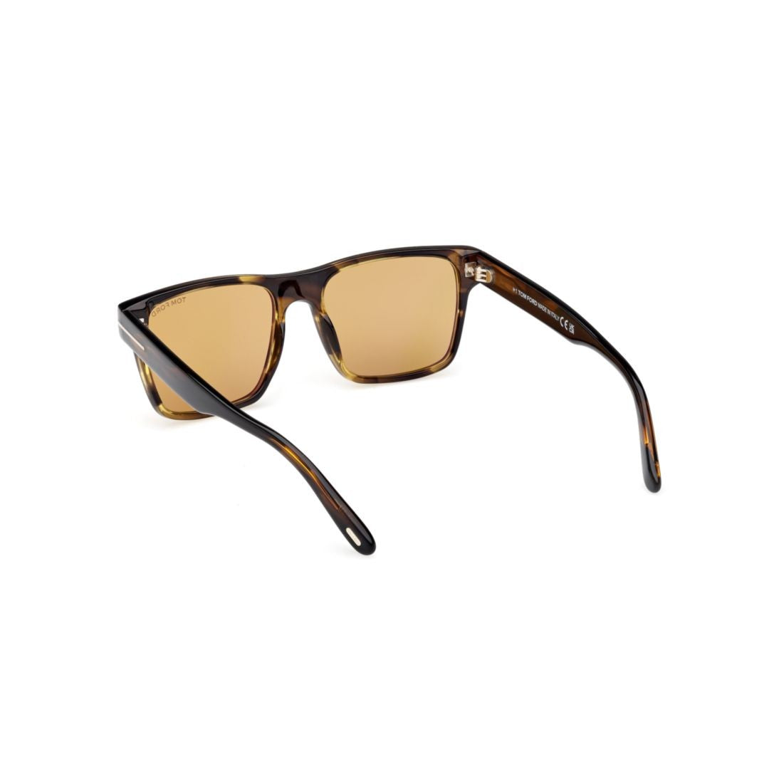 Tom Ford Tortoiseshell Ft1205 Rectangular Acetate Sunglasses