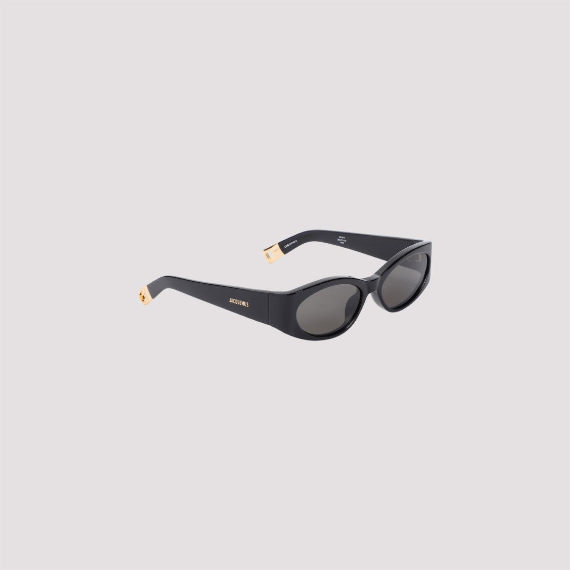 Jacquemus Les Lunettes Ovalo Black Acetate Sunglasses