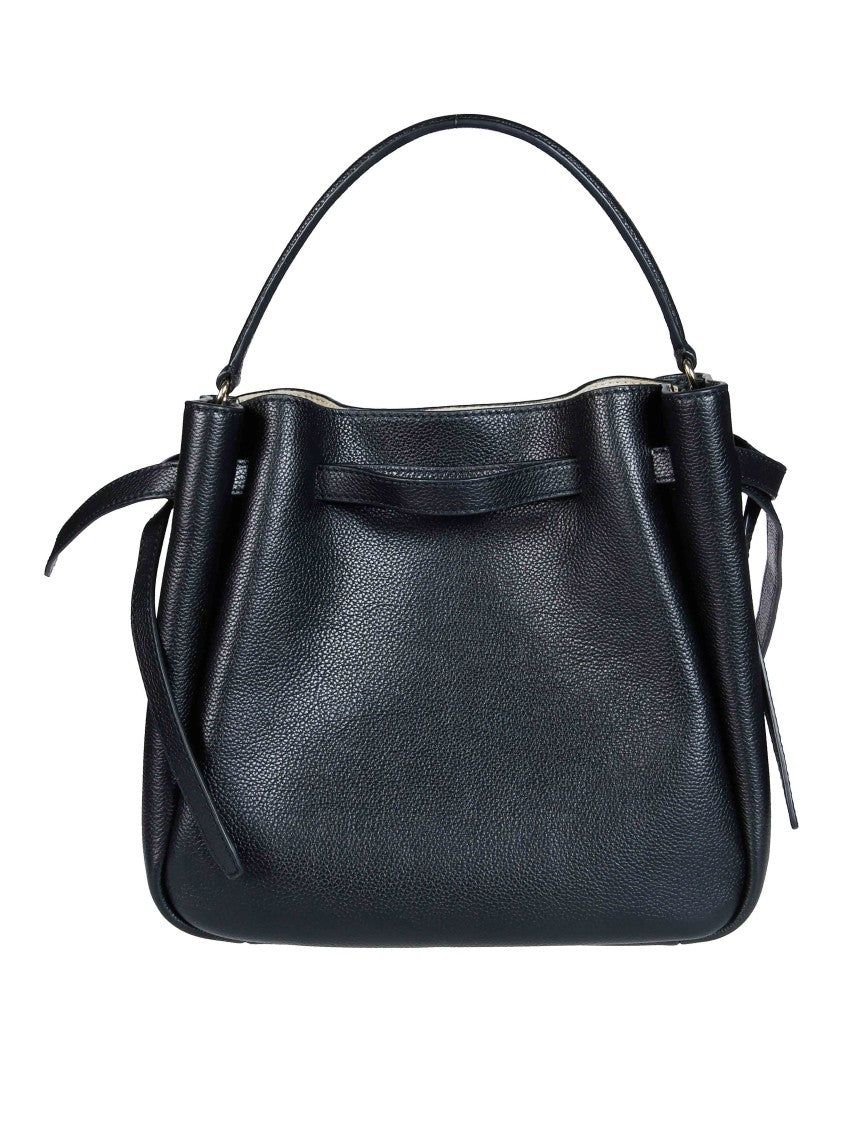 Tory Burch Romy Pebbled Leather Bucket Bag
