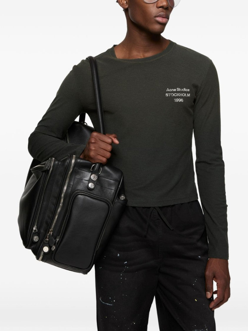 Acne Studios Organic Cotton Hemp Blend Cropped Long-Sleeve T-Shirt