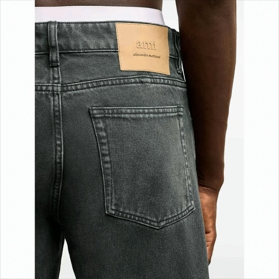 Ami Paris Straight-Leg Denim Pants With Timeless Design